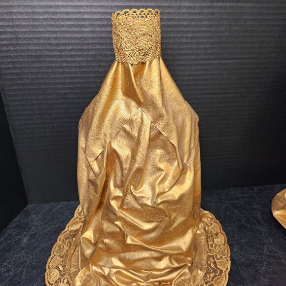 Three Kings Gold Fabriche Bejeweled With Crystals Three Wise Men Holiday Decor - Picture 3 of 12